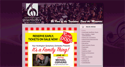 Desktop Screenshot of huntingtonsymphony.org